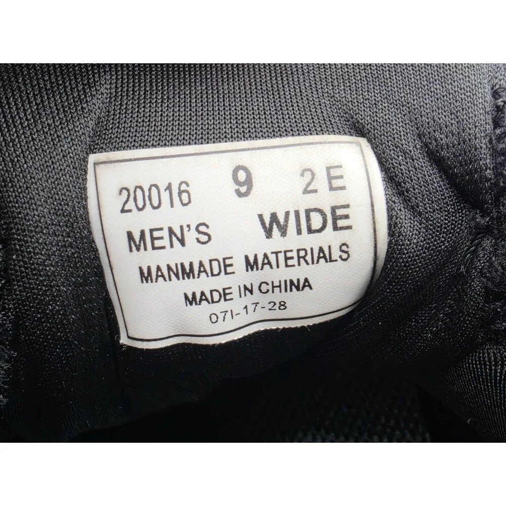 Orthofeet Yari Men’s Walking Shoes Black Grey Size 9 EE Wide Diabetic Comfort